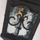 Hdc Vintage Black Outdoor LED Waterproof Balcony Wall Light Creativity Tradition Glass Garden E27 Wall Lamp  - Warm White