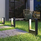 Hdc Led 12w 300mm Sand Black Small Body Bollard Outdoor Garden Park Driveway Light - Warm White
