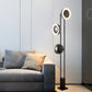 HDC Black Modern 3 Lights Nordic Style LED Standing Light Floor Lamp for Reading, Bedroom & Study