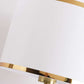 Hdc Modern Luxury Metal Golden Table Lamp With Fabric Lamp Shade