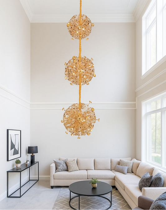 HDC 3 Fireworks Double Height Chandelier