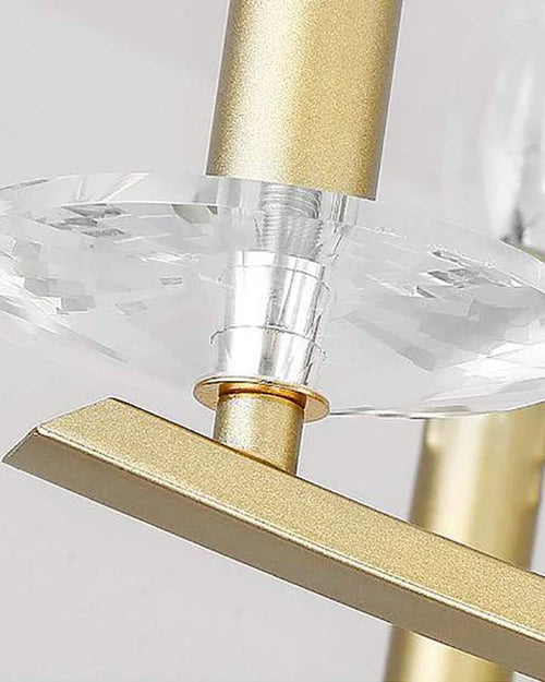 Hdc 8 Lights Crystal Beads Candle Chandelier For Living Room