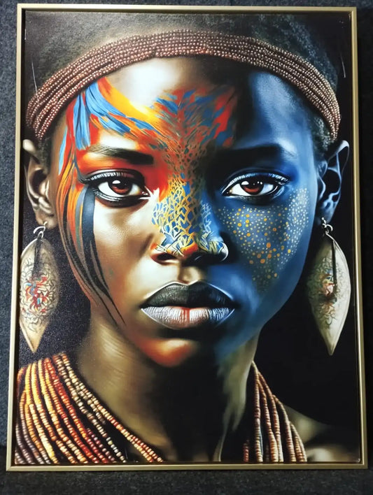 Hdc African Woman Portraits Aesthetic Wall Art Poster for Living Room, Home & Wall Decor
