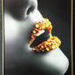 Hdc Golden Makeup Woman Lips with Gems Portraits Aesthetic Wall Art Poster for Living Room, Home & Wall Decor - HDC Lights