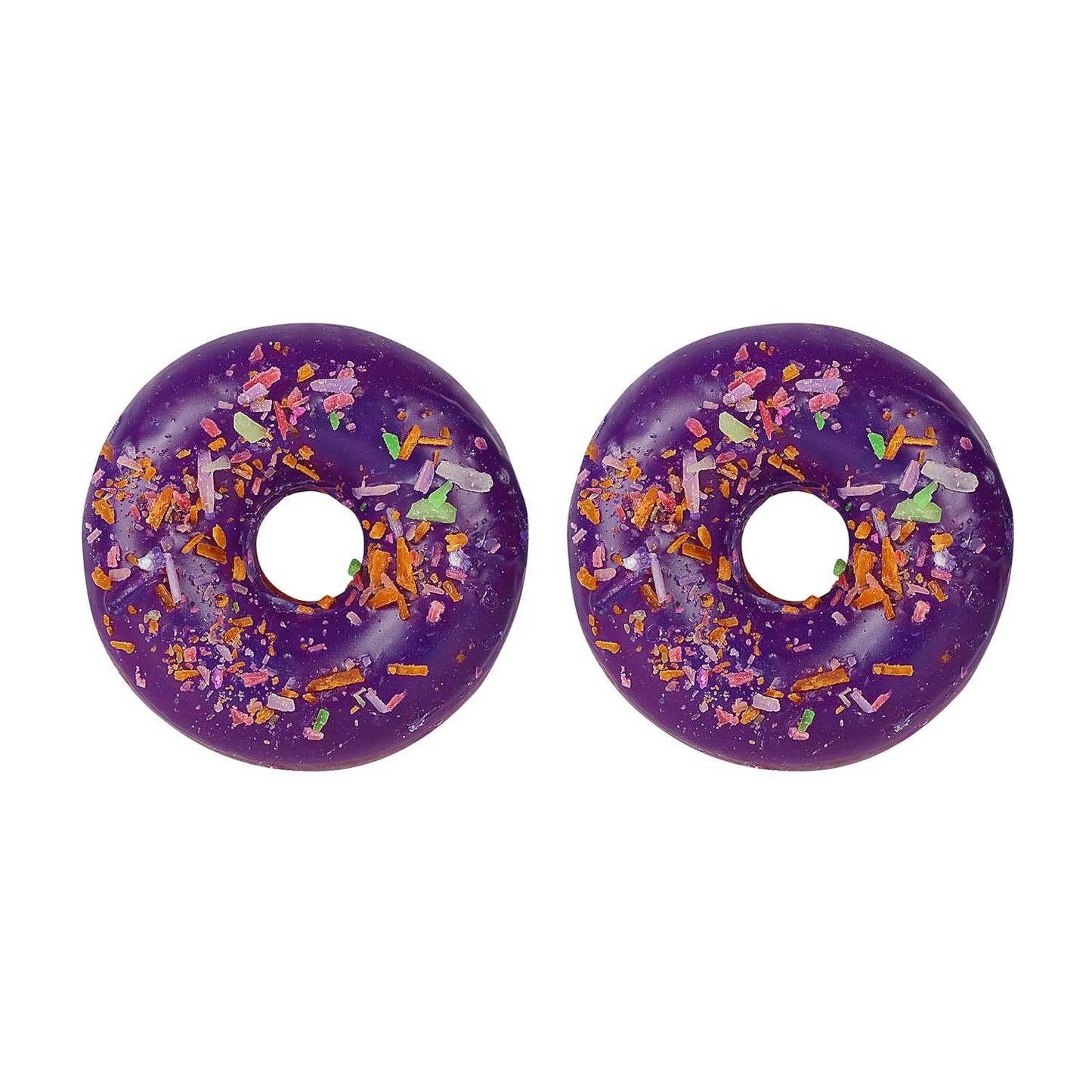 HDC Donut Shape Candle for Home Decor, New Year, Birthday Gifting (Pack of 2)
