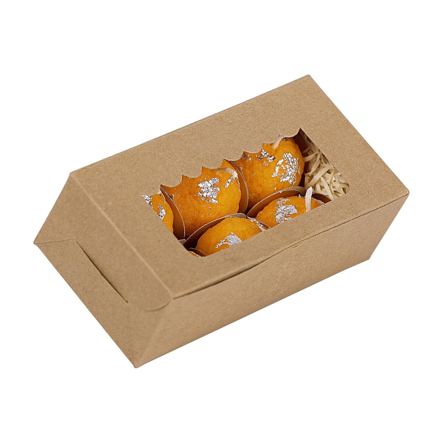 HDC Hand Poured Premium Motichur Laddoo Candles For Diwali, New Year Home/Mandir Decoration (Pack of 6)