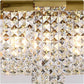 HDC 1100mm Luxury Gold Crystal Linear Chandelier Light for Dining Room, Living Room & Kitchen Island