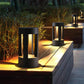 HDC Led 300MM Grey Body Acrylic Bollard Outdoor Garden Park Driveway Light - Warm White