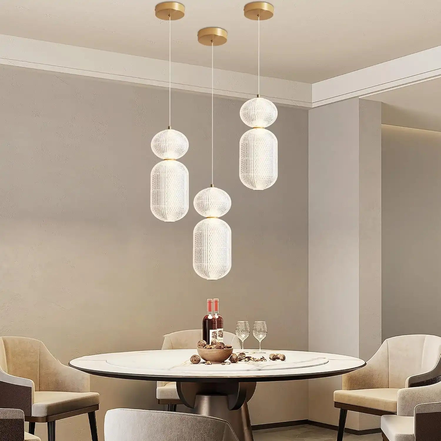 Hdc 1 Light Led Acrylic Pendant Light For Bedside Living Room Corner H