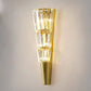 HDC 20w Model Led Crystal Mashal 3 layers Modern Gold Metal Wall Light For Drawing Room - Warm White