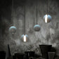 Hdc Nordic 1 Light Spherical Shape Section Cut Cement Aurora Sphere Pendant Lamp