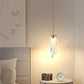HDC 1 Light Modern Gold Acrylic Curl Ceiling Pendant Light- Tricolor