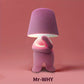 Hdc Little Modern Table Lamp for Bedroom: Rechargeable Cute Light for Kids, Teens - Gift for Birthday Christmas