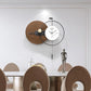 Hdc Modern Creative Metal Wall Clock For Living Room, Bedroom, Home Decor