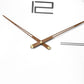 Hdc Modern Creative Metal Wall Clock For Living Room, Bedroom, Home Decor
