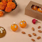 HDC Hand Poured Premium Motichur Laddoo Candles For Diwali, New Year Home/Mandir Decoration (Pack of 6)