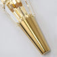HDC Led Crystal Big Mashal 4 layers Modern Gold Metal Wall Light - Warm White