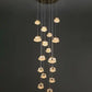 HDC 15 Lights LED Crystal Double Height Stair Chandelier