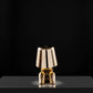 Hdc Nordic Golden Sitting & Thinking Luxury Portable LED Desk Lamp Cafe Bar Restaurant Sitting Stylish Little Golden Man Home Decoration Night Light