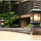 HDC European Luxury E27 Outdoor Garden Glass Post Light Waterproof Courtyard Door Decorative Gate Lamp