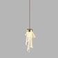 HDC 1 Light Modern Gold Acrylic Curl Ceiling Pendant Light- Tricolor