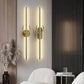 HDC 600 Modern Long Gold Deer Led Wall Lamp - Tricolor