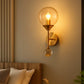 HDC Nordic Amber Wind Glass Wall Lamp Creative Personality Decoration Wall Lamps Sconces