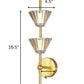 Hdc Double Headed Modern Umbrella Decorative LED Wall lamp
