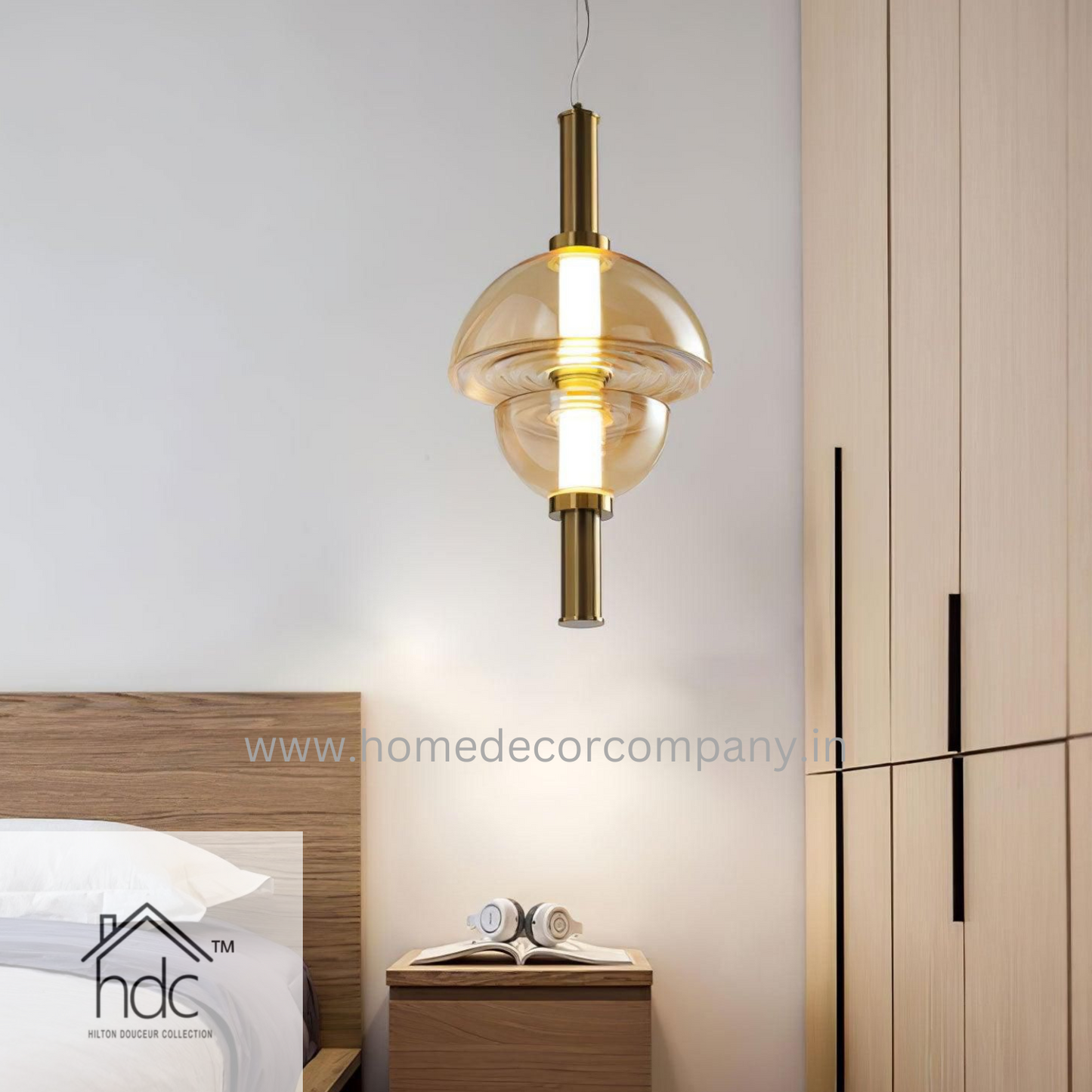 HDC Luxury Nordic Simple Modern Restaurant Glass Pendant Light