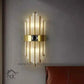 Hdc Modern Wall Light With Crystal Bars for Bedroom Living Room Hallway Entrance Dressing Table