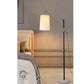 Hdc High Quality Nordic Minimalist Black Gold Metal Floor Lamp with Shade