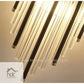 Hdc Modern Golden Wall Light With Crystal Bars for Bedroom Living Room Hallway Entrance Dressing Table