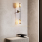 HDC Luxury wall lamp Hotel Living Room Smokey Gray Glass Lamps Post Modern Wall Light