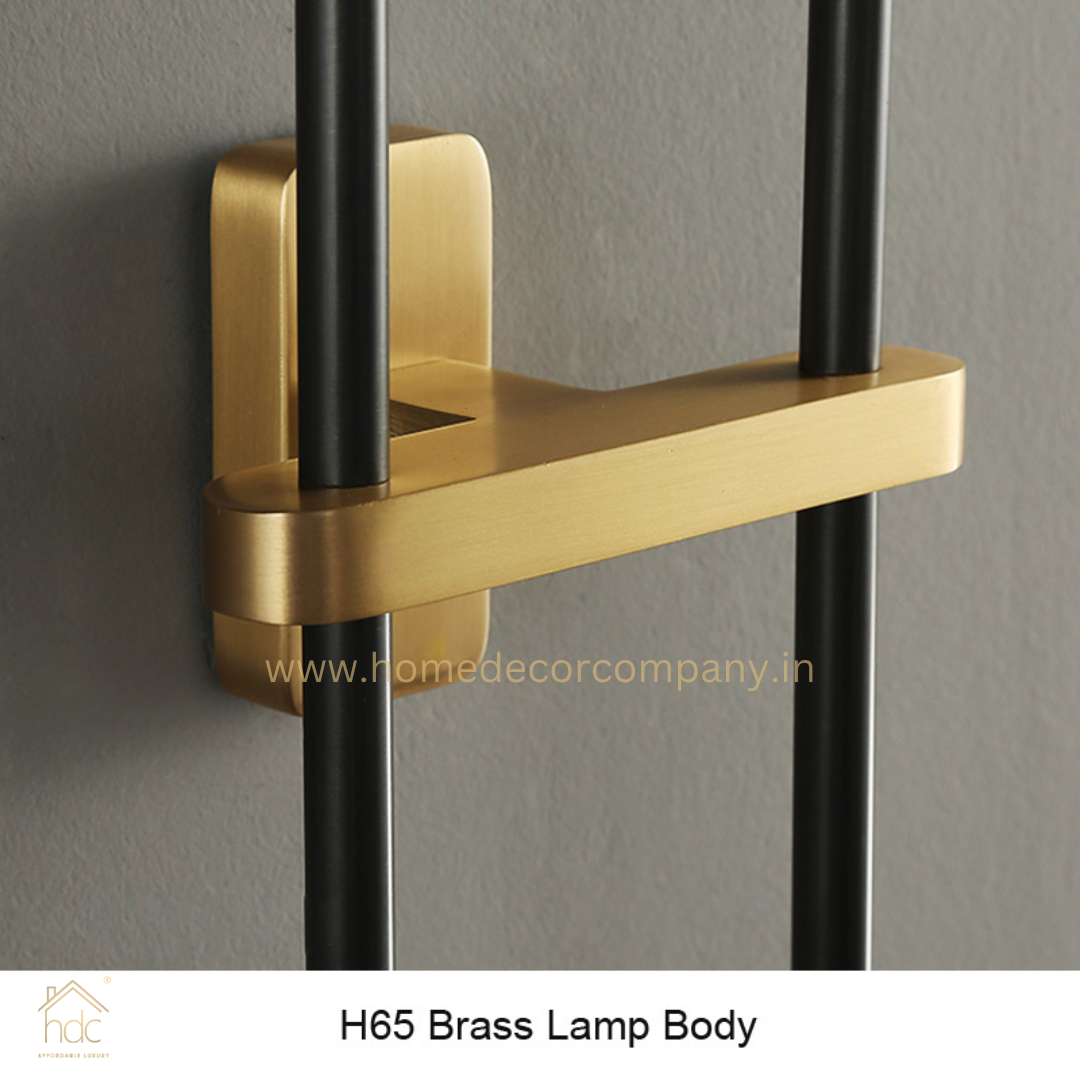 HDC Luxury wall lamp Hotel Living Room Smokey Gray Glass Lamps Post Modern Wall Light