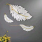 HDC Contemporary Feather Style Wall Clock Led Wall Lamp For Living Room Bedroom Hallway Decoration Light