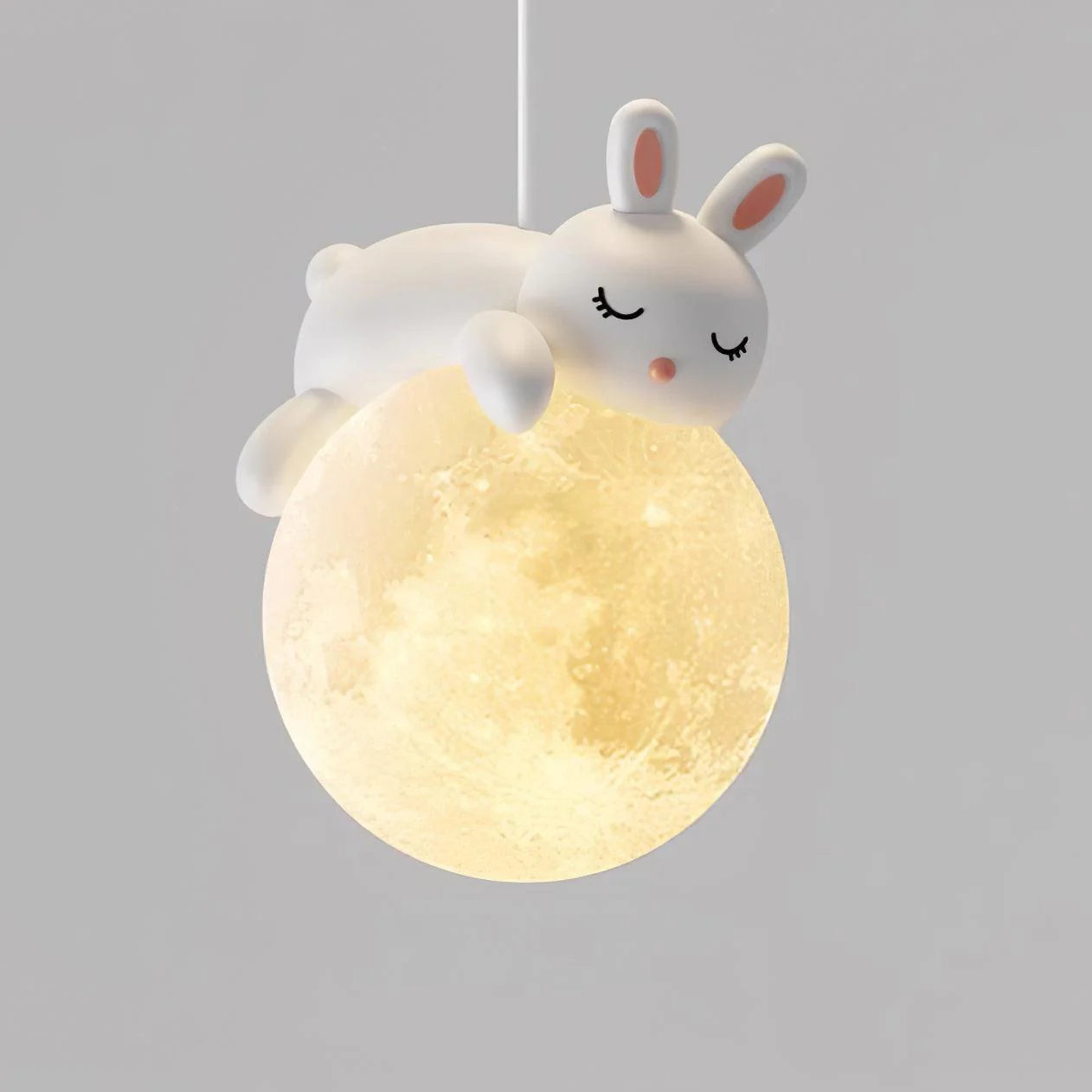 Hdc Cartoon Rabbit Pendant Lamps LED Modern Hanging Light for Baby Room Kids Bedroom