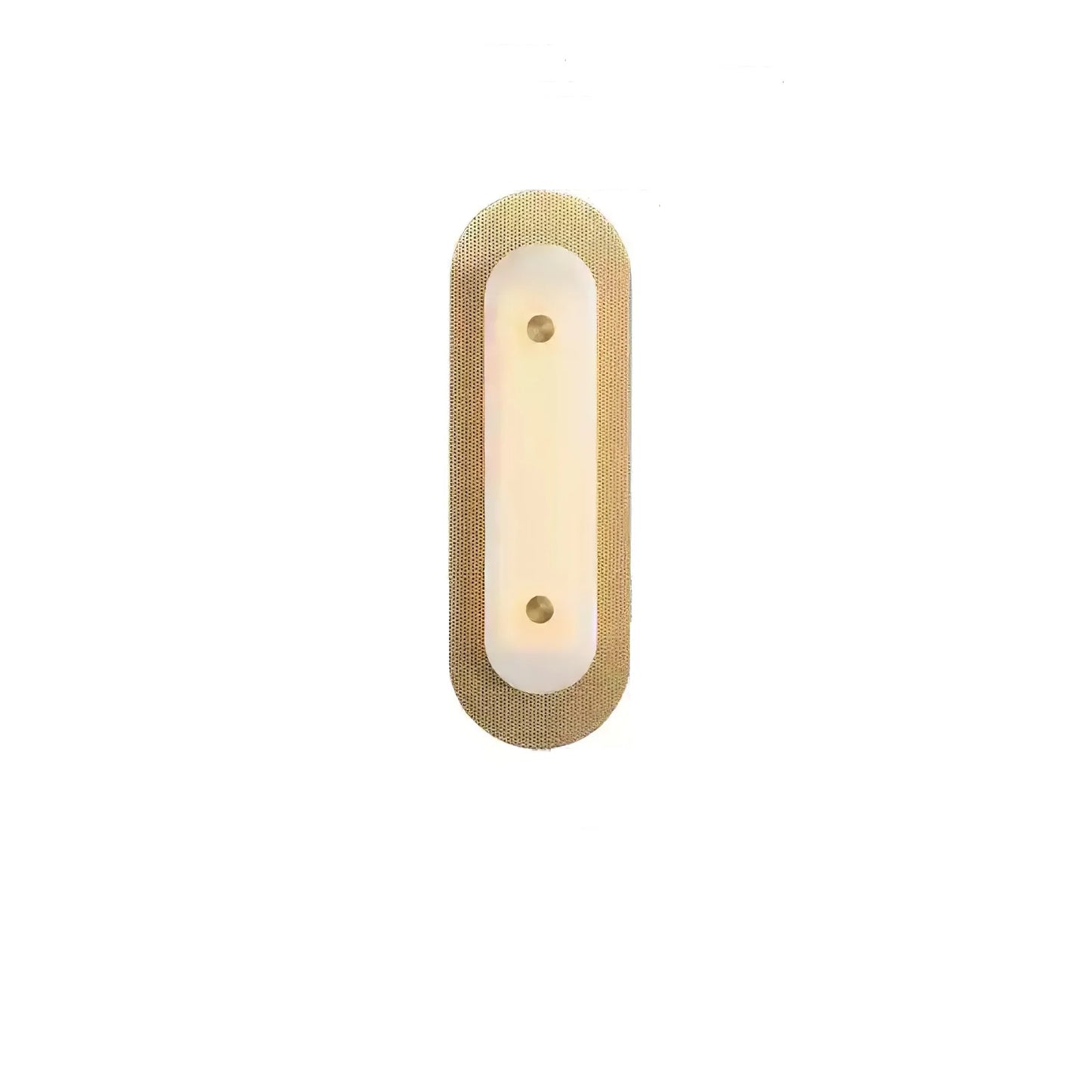 Hdc 400mm Sleek Matte Gold-plated Metal Frame Wall Light For Living Room, Bedroom