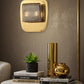 HDC Smoke & Amber Finish Luxury Glass Wall Light for Living Room