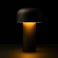 Hdc Wireless LED Portable Table Lamp, USB Rechargeable, Portable, Touch Control Dimmable, 3 Light Color Tunable Table Lamp for Hotel, Cafe, Restaurant, Home, Bedside, Center, Dining (Black)