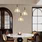 HDC Vintage Glass Pendant Light for Dining Room & Kitchen