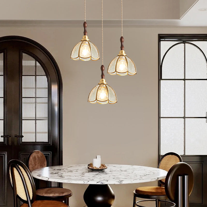 HDC Vintage Glass Pendant Light for Dining Room & Kitchen