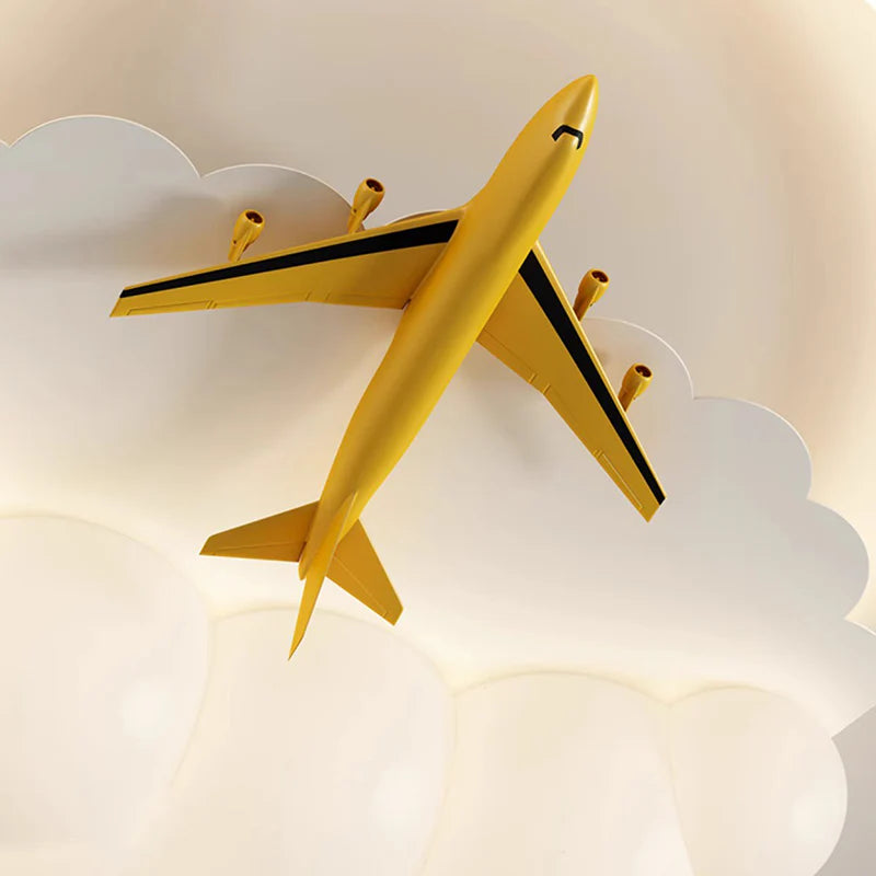HDC Modern Kids Airplane Cloud LED Ceiling Light for Bedroom & Playroom