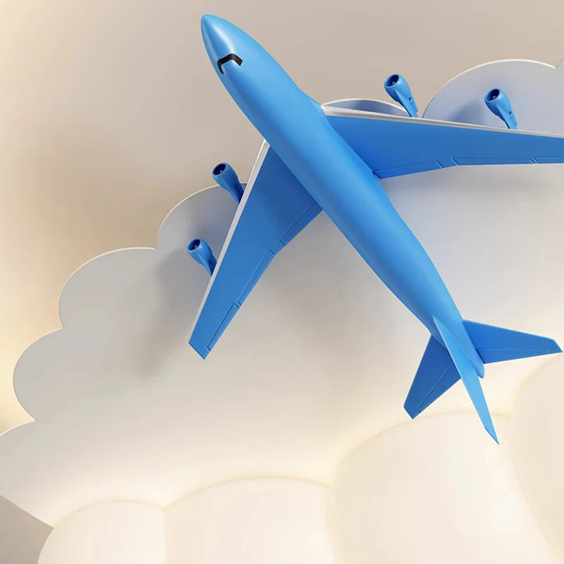 HDC Modern Kids Airplane Cloud LED Ceiling Light for Bedroom & Playroom