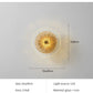 Hdc Lotus Leaf Round Clear Glass Crystal Modern Gold Led Wall Light For Drawing Room - Tricolor