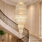 HDC 1750mm Luxury Multi-Tier Crystal Double Height Chandelier for Staircase & Lobby