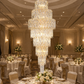 HDC 1750mm Luxury Multi-Tier Crystal Double Height Chandelier for Staircase & Lobby
