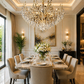 HDC 1200mm Luxury Gold Crystal Drop Chandelier for Double Height Ceiling & Grand Interiors