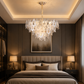 HDC 800mm Premium Luxury Crystal Ring Chandelier for Bedroom, Living Room