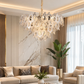 HDC 800mm Premium Luxury Crystal Ring Chandelier for Bedroom, Living Room