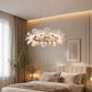 HDC 800mm Luxury Floral Crystal Ring Chandelier for Bedroom